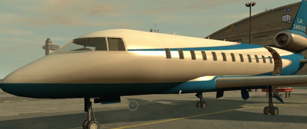 Matte Black Private Jet