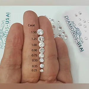 Diamonds actual size