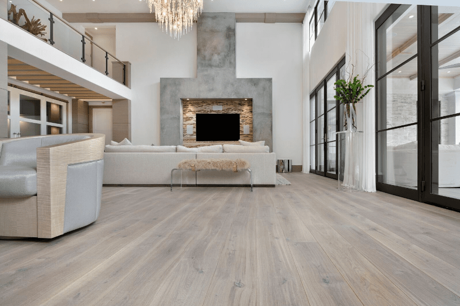 wood floor in living room