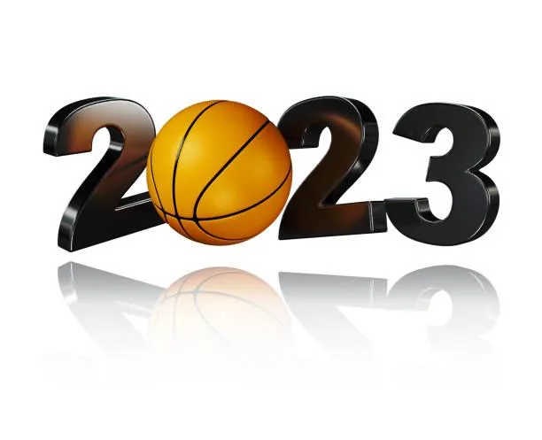 Basketball 2023 Design on White Basketball 2023 Design with a White Background Title: Basketball Bliss: 7 Must Watch NBA Matches Of 2023 stock pictures, royalty-free photos & images