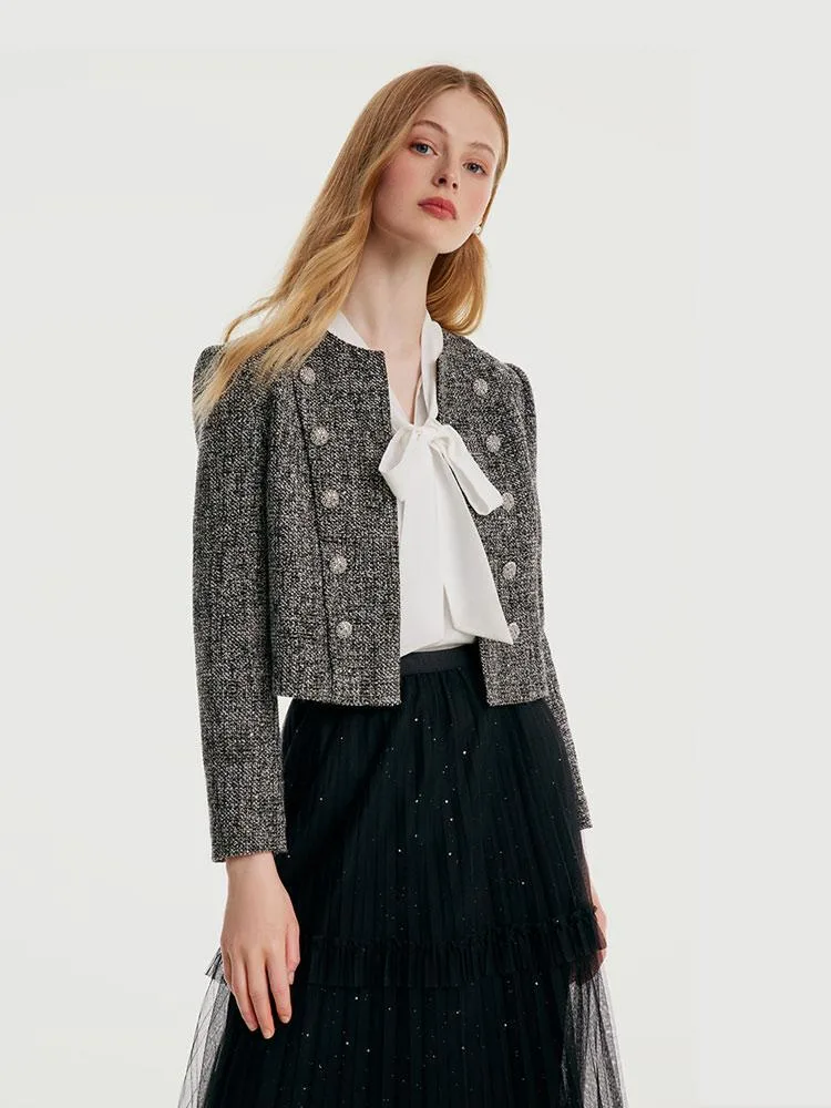 Classic Tweed Cropped Jacket GOELIA