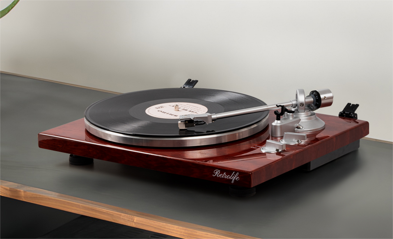 Retrolife-Best-Quality-Turntable-HQKZ-006-Red-Wine